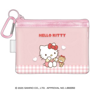 ■2025SS　新作■　HELLO KITTY　カラビナ付きクリアポーチ　19