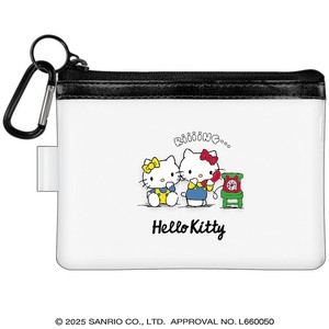 ■2025SS　新作■　HELLO KITTY　カラビナ付きクリアポーチ　20