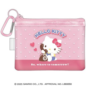 ■2025SS　新作■　HELLO KITTY　カラビナ付きクリアポーチ　21