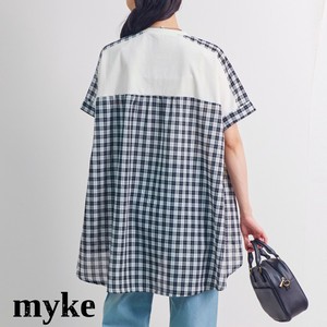 バック布帛切替えゆるっとプルオーバー　SS