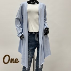 SALE【イタリア製】One フロント丈長めデザインカットカーディガン