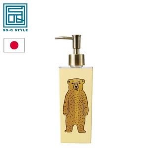 BEAR ベアー 詰め替え用ボトル ディスペンサー スクエア 500ml Brown Bear 456330