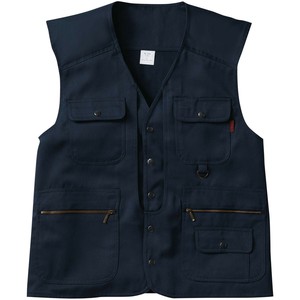 桑和 1016 ベスト 6Lサイズ ネイビー(1) 只今参上