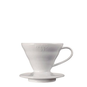 【HARIO】V60透過ドリッパー02セラミックW（1〜4杯用）