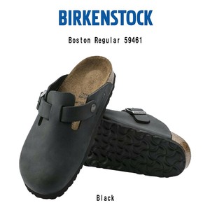 BIRKENSTOCK(ビルケンシュトック)ボストン クロッグ サボ サンダル レザー 黒 ユニセックス 59461