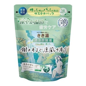 きき湯清涼炭酸湯　樹々そよぐ涼風の香り 【入浴剤】