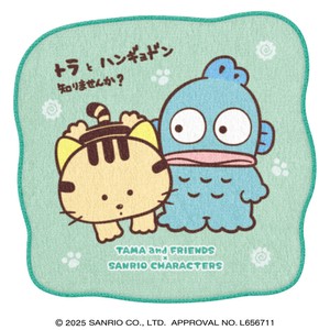 ダイカットミニタオル タマ＆フレンズ×サンリオキャラクターズ