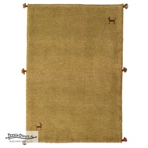ギャッベ ペルシャ イラン オーガニックウール 絨毯 ラグ 玄関マットLL（約75×120cm）G1479　83×120cm