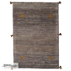 ギャッベ ペルシャ イラン オーガニックウール 絨毯 ラグ 玄関マットLL（約75×120cm）G1483　80×116cm