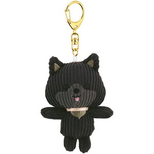 ぬいぐるみ付きキーホルダー(コーデュロイ生地) 【ぱぷぱぷぱぴー POMERANIAN(ポメラニアン)】 スケーター