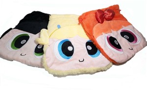 再入荷！テロテロふわふわでカワイイキンチャクです！【パワーパフガールダイカットキンチャク】