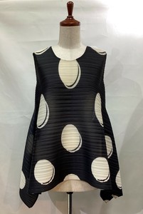 T-shirt Ladies fashion Sleeveless Polka Dot