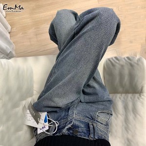 デニムパンツ ウォッシュド加工 レトロカジュアル 春 秋【2025SS】 EH2721