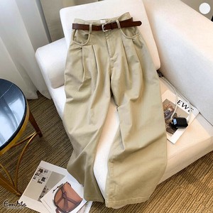 ワイドレッグデニムパンツ ベルトなし タック カジュアル 春 夏 【2025SS】 EH2726