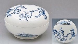 【京焼・清水焼】鳥獣戯画＜蓋物＞