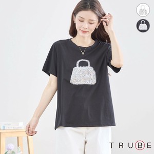【2025新作】【M〜L】キラキラBAGプリント半袖T-シャツ(N12-359)(5号店）FM5