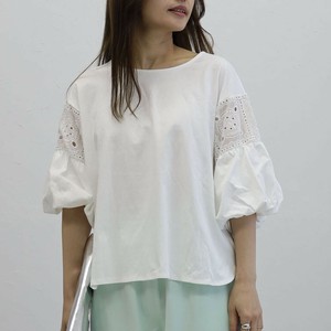 ふんわりバルーン袖丸首カットソーchouchou(シュシュ）2025新作
