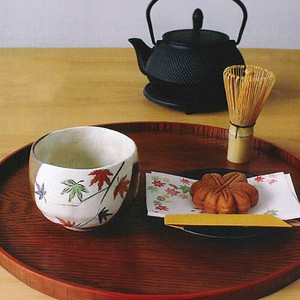【藍花 Aika × 波佐見焼】抹茶碗 もみじ 日本製