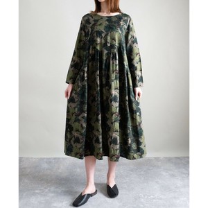洋装/连衣裙 切换 新商品 印花 复古 长款洋装/连衣裙