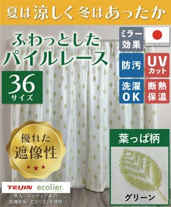 Lace Curtain 2-pcs pack 150cm Made in Japan
