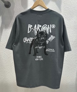【2025春夏新作】ブルドッグデザイン半袖Tシャツ