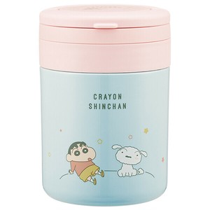 【公式】 抗菌 折りたたみハンドル付保温保冷デリカポット 【クレヨンしんちゃん パステル】 スケーター