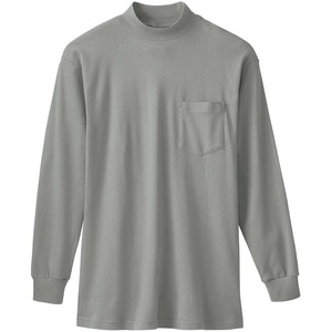 桑和 50108 長袖ハイネックTシャツ(胸ポケット付き) 3Lサイズ モクグレー(26) SOWA