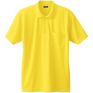 桑和 50397 半袖ポロシャツ(胸ポケット付き) LLサイズ イエロー(73) SOWA