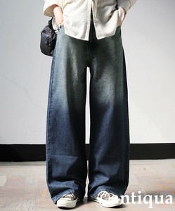 [antiqua] Denim Full-Length Pant Ladies fashion