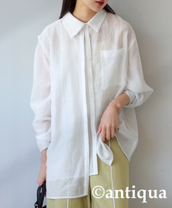 [antiqua] Button Shirt/Blouse Design Ladies fashion
