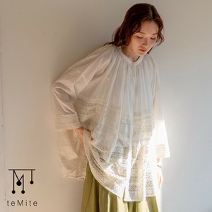 Button Shirt/Blouse Gathered Blouse [2025 NEW]