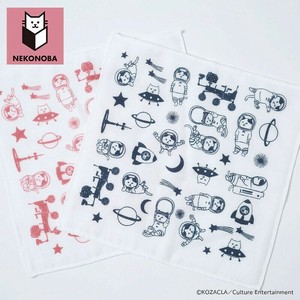 Gauze Handkerchief Gauze Handkerchief Neko Set of 2