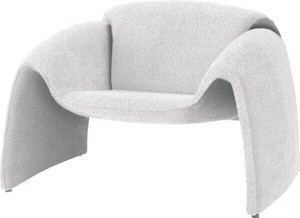 ソファ/　ソファ ソファー ブークレ素材 ダークグレー 1人掛け 一人用 1P モダン おしゃれ 完成品