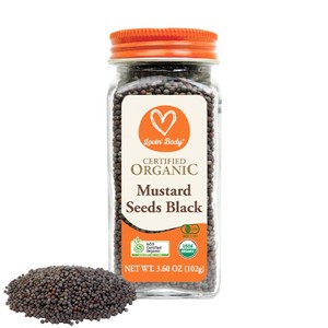 オーガニック マスタードシード ブラック 102g Organic Mustard Seeds Black