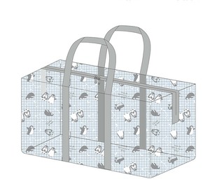 クリア収納バッグXL　ペンギン2