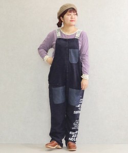 スラブ裏毛 サロペット