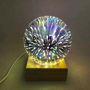花火ナイトライト 星空3d マジックグラスボール 装飾テーブルランプ   YEB1934