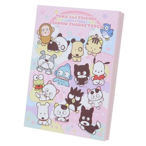 【メモ帳】タマ＆フレンズ×サンリオ パタパタメモ PK