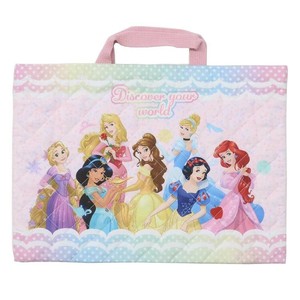 【レッスンバッグ】ディズニープリンセス キルトチャームバッグ ピンク