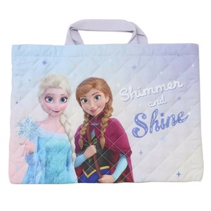 【レッスンバッグ】アナと雪の女王 キルトチャームバッグ ラベンダー