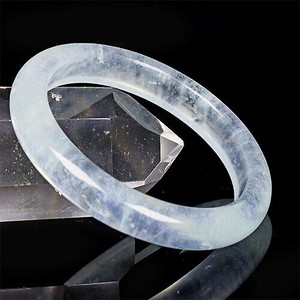 Gemstone Bracelet Aquamarine/Coral Bangle