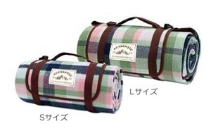 Picnic Blanket Pink Check Green