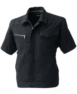 桑和 961 半袖ブルゾン 4Lサイズ ブラック(4) SOWA