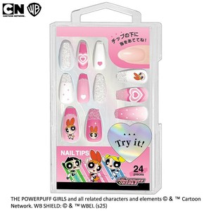 ■2025SS　新作■　The Powerpuff Girls　ネイルチップ　ブロッサム