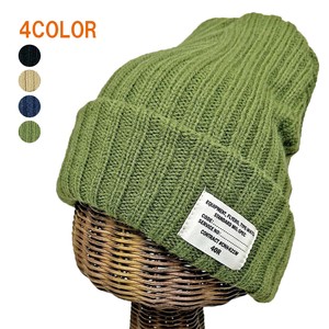 Beanie Ladies fashion Patch Acrylic Men's [A/W]