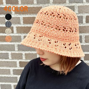 Bucket Hat Crochet Ladies fashion Men's Breathable S/S