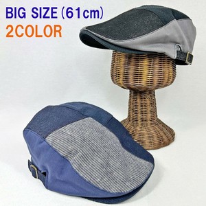 Flat Cap Patchwork Ladies fashion Cotton Linen Men's 61cm
