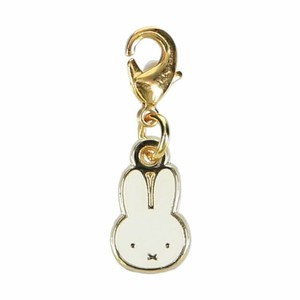 ◆◆即納可能◆◆　ミッフィー タイニーチャーム miffy face(WH)　ジッパー バッグ ポーチ アクセント