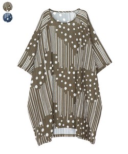 Tunic Dolman Sleeve Tunic Stripe [2025 NEW]
