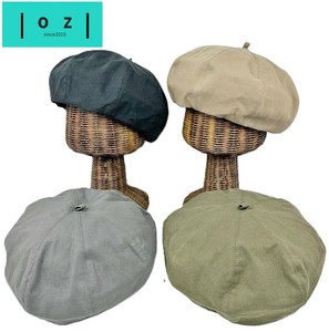 ヘビーツイル大振り8パネルベレー帽　帽子　HAT　ベレー　春夏　レディース　ユニセックス　サイズ調節可能